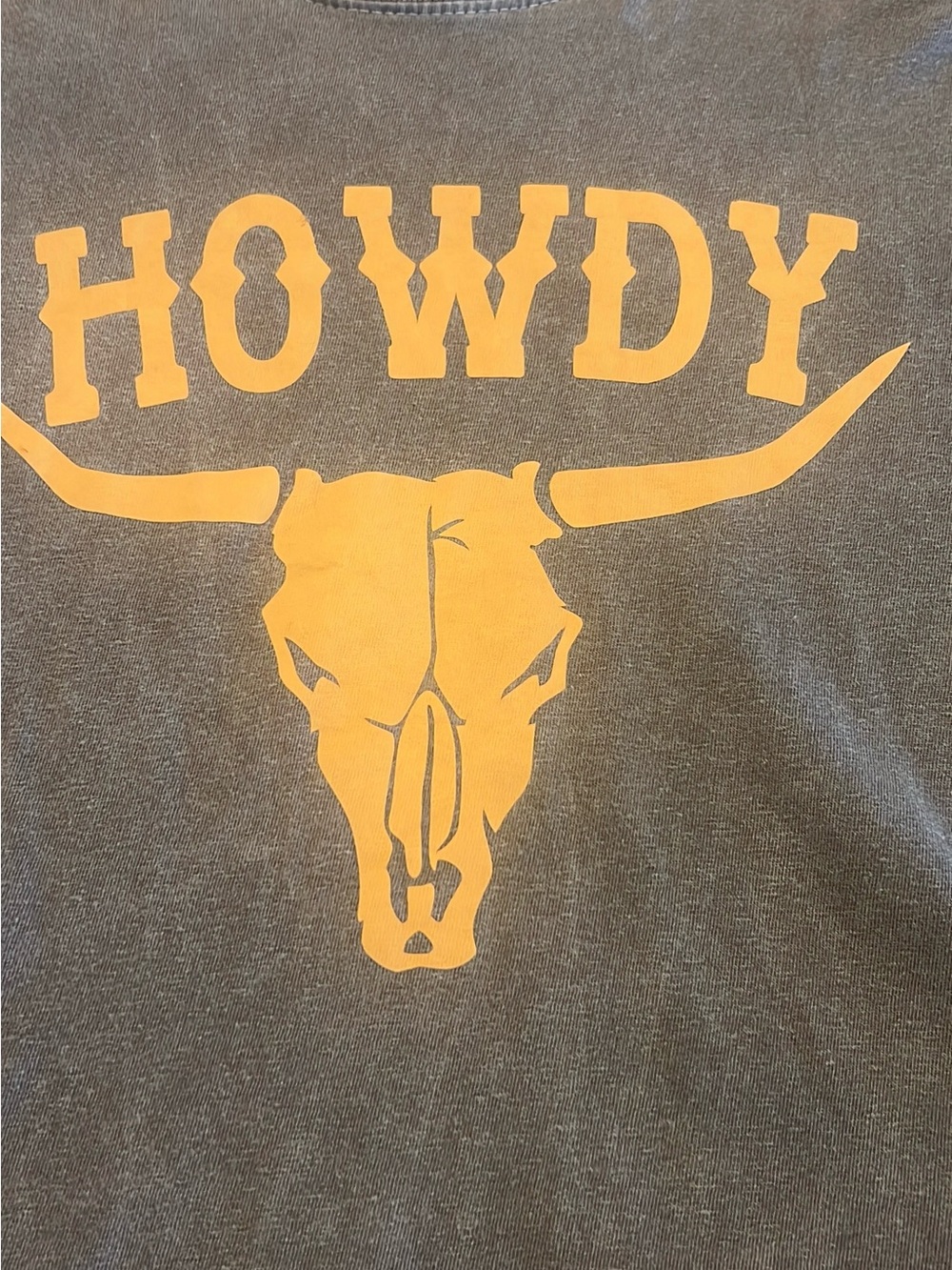 Comfort Colors “Howdy” Western Graphic Tee — Size Large